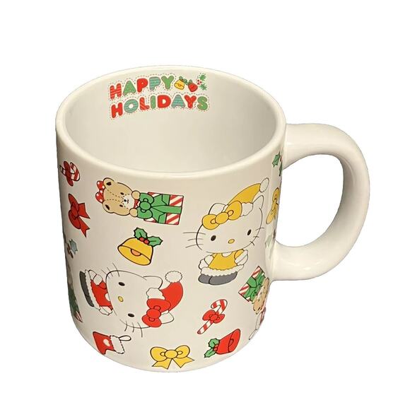 Sanrio Hello Kitty Happy Holidays Christmas Coffee Mug Cup 16 oz. Multicolor - Picture 1 of 8